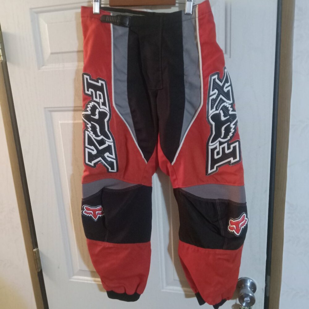 Fox Racing 180 Motocross Pants Size 30 Red/Black/Gray